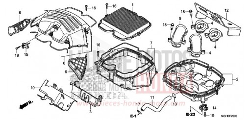 AIR CLEANER VFR1200XDE de 2014